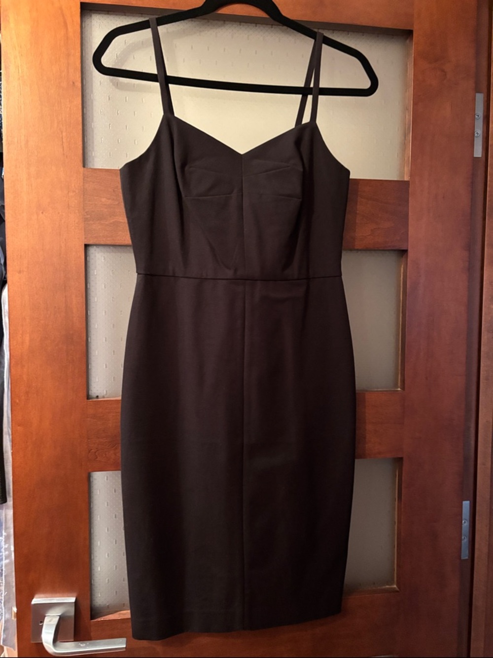 Banana Republic Black Midi Sheath Dress with Spaghetti Straps